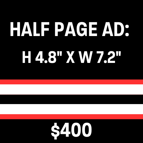 Half Page: Ad in Gameday Program